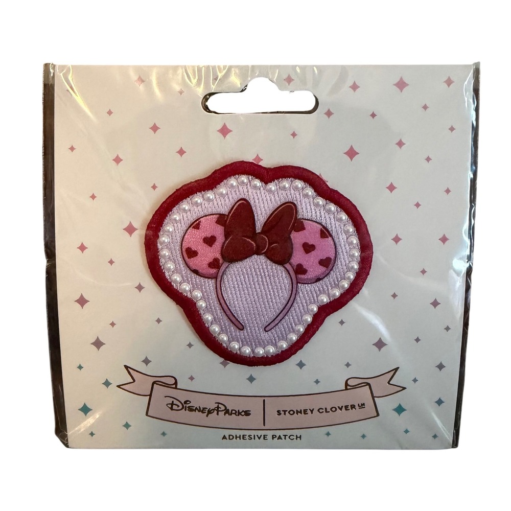 Disney Parks Stoney Clover Ln Minnie Mouse Ear Headband Adhesive Patch Valentine
